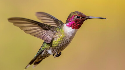 Naklejka premium hummingbird on a branch