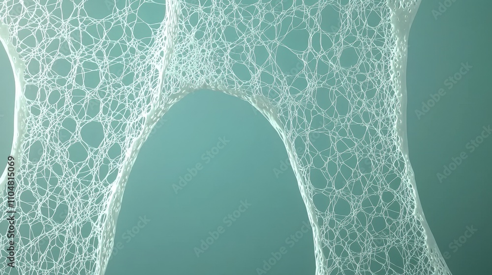 Poster abstract graphene mesh nanotechnology network structure lines background