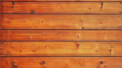 Naklejka premium Closeup of a Brown Wooden Plank Wall