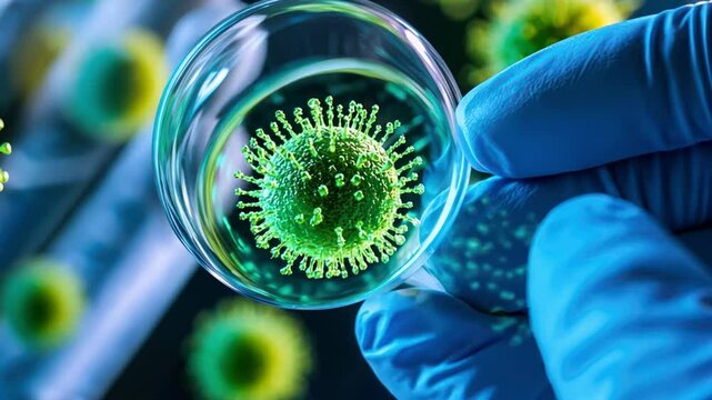 Pathogen research in high-security labs, ensuring safe, controlled environments for studying deadly microbes.