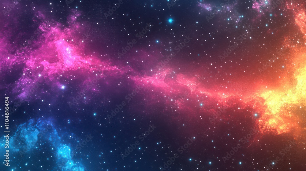 Canvas Prints cosmic nebula: a vivid display of celestial colors