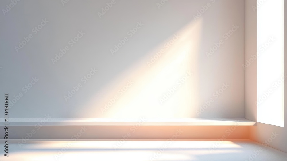 Fototapete minimalist white gradient background for product display and presentation