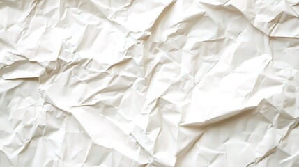 Obraz premium White Crumpled Paper Texture