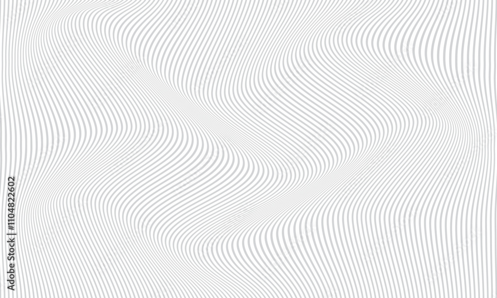 Poster abstract monochrome geometric grey wavy line pattern can be used background.