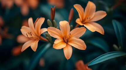 Fototapeta premium orange tiger lily flower