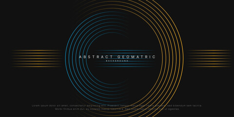 Orange blue abstract background overlap layer on black background with glowing lines decoration. Modern graphic design element future style concept for banner, flyer, card, or brochure cover	