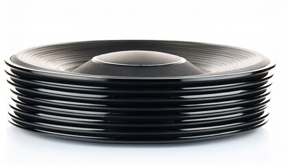 Stack audio music speaker isolated white background