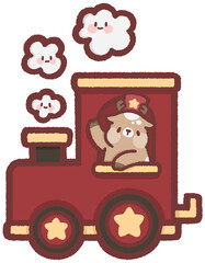 Christmas train (locomotive) - reindeer