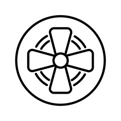 fan icon vector simple