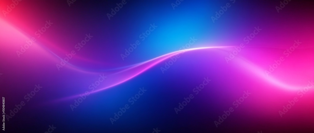 Poster vibrant gradient background with dynamic flowing lines in purple pink and blue neon colors