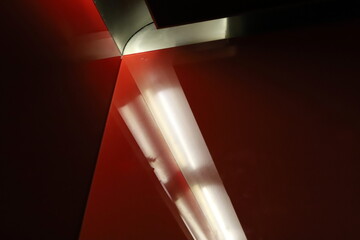 Bright lighting of buildings and structures close-up. Abstract drawings and backgrounds.