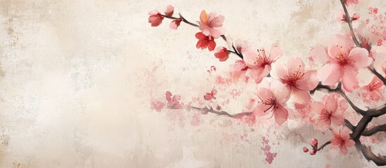 Delicate Watercolor Cherry Blossoms: A Springtime Dream