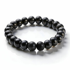 Obraz premium black bracelet on transparent background