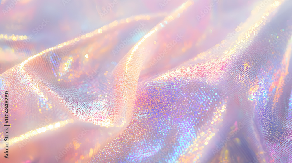 Poster elegant textile patterns studio setting close-up photography soft colors abstract view artistry in f