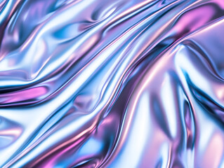 Obraz premium Shimmering silk fabric abstract textile vibrant colors close-up view modern aesthetic for creative designs