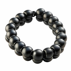 Obraz premium black bracelet on transparent background