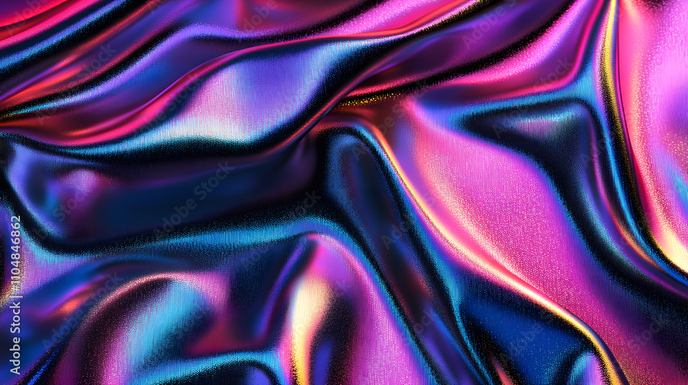 Aufkleber vibrant abstract fabric textures digital art colorful patterns creative design close-up view visual 