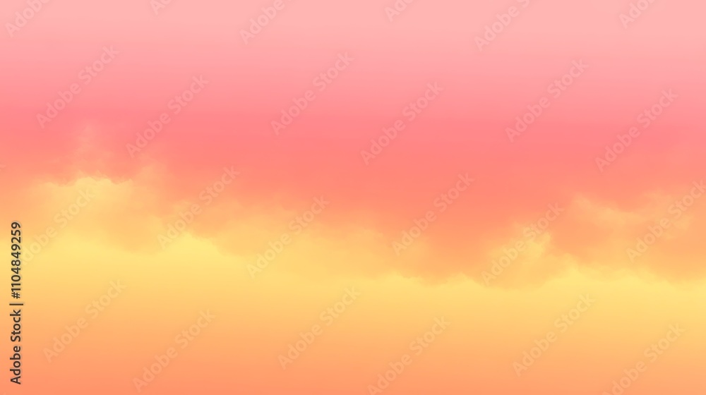 Aufkleber gradient background abstract illustration soft peach yellow colors modern design