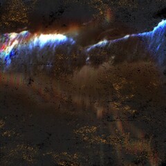 Film texture background with heavy grain, dust and light leakage developed on paper