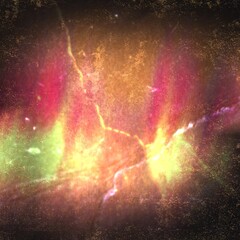 Film texture background with heavy grain, dust and light leakage developed on paper