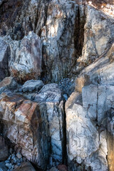 textures and patterns in the rock formation mineral colors 