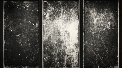 Abstract black and white grunge texture background with halftone effect vector. grunge background texture for banner,