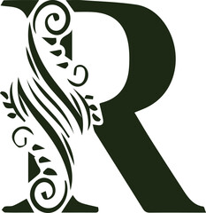 Alphabet art color signs letters design