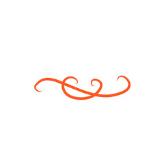 red swirl decoration