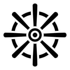 Ship Wheel Icon