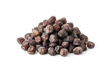 Obraz premium A pile of dried dates, showcasing their natural texture and color.