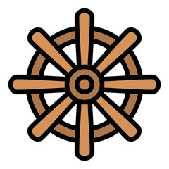 Ship Wheel Icon