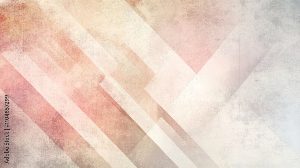 Poster abstract background with diagonal lines and textured surface in soft pink and white tones.