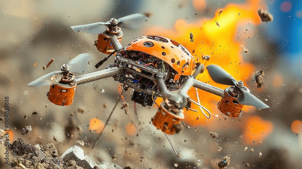 Poster precision drone delivering tactical strikes in combat zones an in-depth exploration of advanced diy 