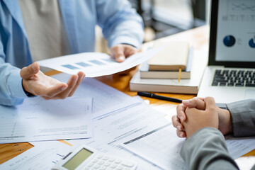 Business People Meeting Design Ideas professional investor working new start up project. business workers working discussing together planning in office.