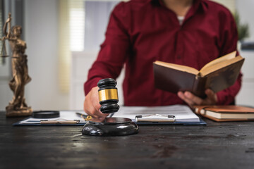 Close-up of a Thai lawyer symbolizing justice.Offering legal services online consultations.Justice emphasizes fairness,represented by Queen Justice as a universal symbol of equality  lawful guidance