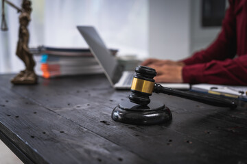 Close-up of a Thai lawyer symbolizing justice.Offering legal services online consultations.Justice emphasizes fairness,represented by Queen Justice as a universal symbol of equality  lawful guidance