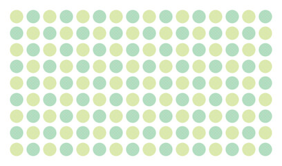 大きめドットの水玉模様透過シームレスパターン/黄緑・グリッド	