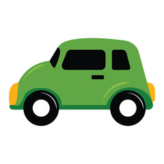 Green Car Vector Illustration