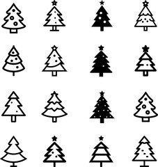 Christmas tree icon design