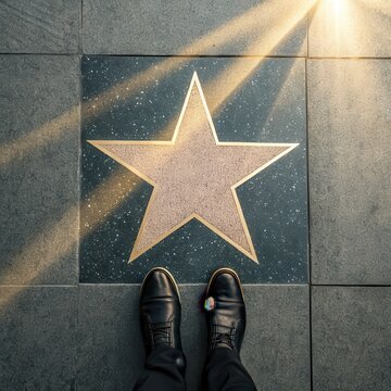 Walk of Fame Star Success Achievement Hollywood Dreams