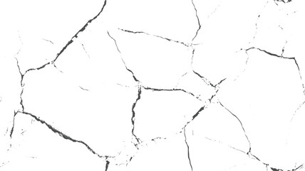 Surface cracks and fissures in ground. Crack concrete, crevices from disaster top view. Vector background. Cracked ground. Structure of cracks.