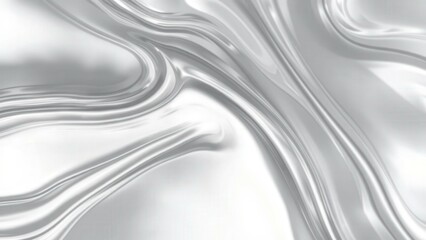 Obraz premium Elegant Silver Swirls: Mesmerizing Abstract Background for Modern Designs, Websites, and Artistic Creations