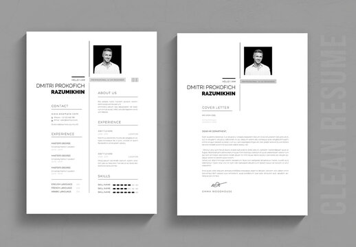 Minimalist Job Resume Design