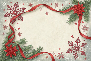 Christmas & Happy New Year Festive Frame