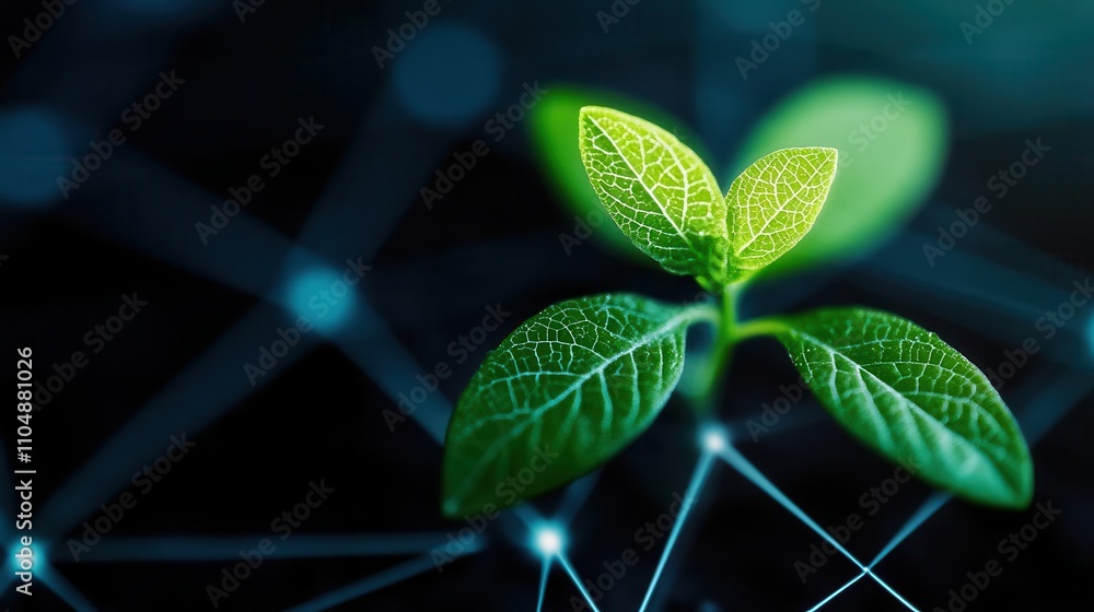 Poster plant monitoring image with enhanced features for improved growth tracking and analysis.