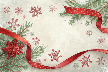 Christmas & Happy New Year Festive Frame