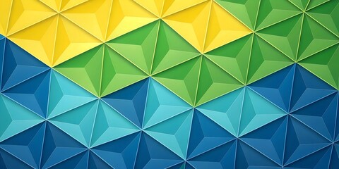 Fototapeta premium Abstract Colorful Triangular Pattern
