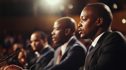 Political promises discussed passionately by candidates during a debate in Johannesburg, South Africa