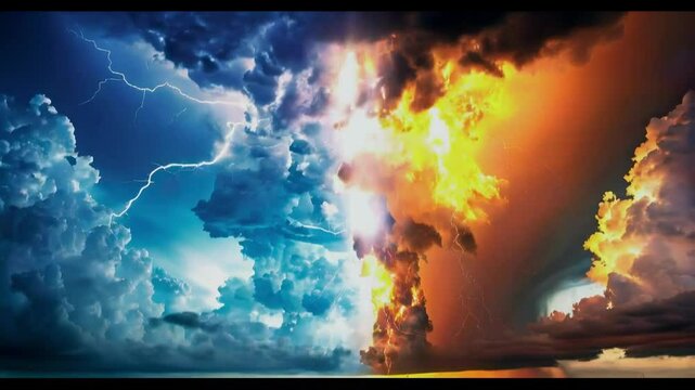 A Sky Split by Lightning