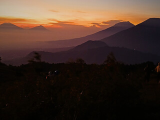 sunrise over the mountains